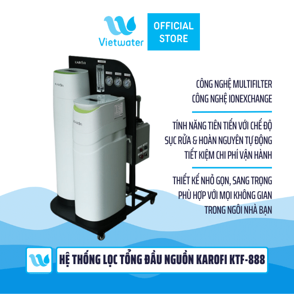 Hệ thống lọc nước tổng đầu nguồn Karofi KTF-888
