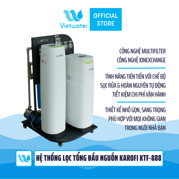 Hệ thống lọc nước tổng đầu nguồn Karofi KTF-888