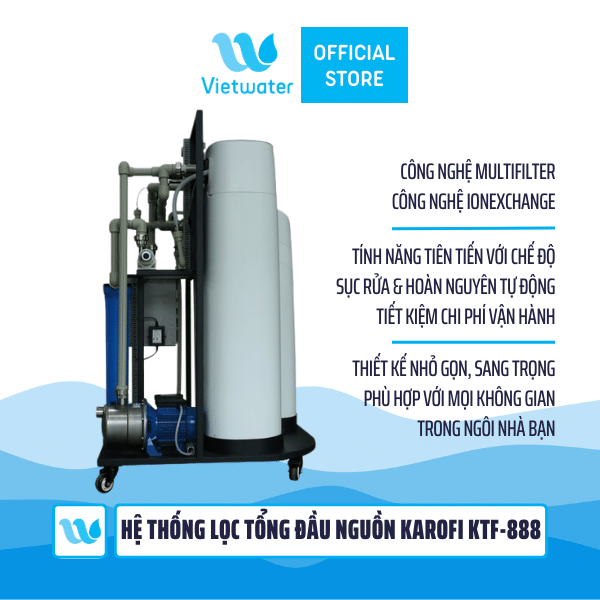 Hệ thống lọc nước tổng đầu nguồn Karofi KTF-888