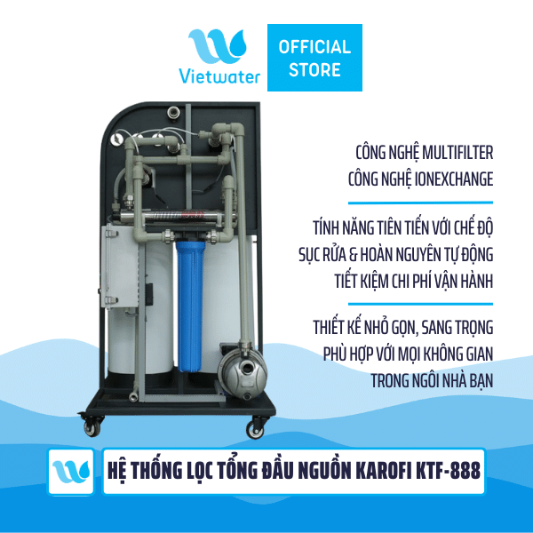 Hệ thống lọc nước tổng đầu nguồn Karofi KTF-888