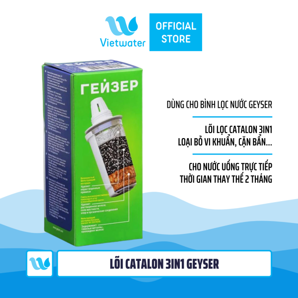 Lõi Catalon 3in1 Geyser - dùng cho bình lọc nước Geyser Aquilon