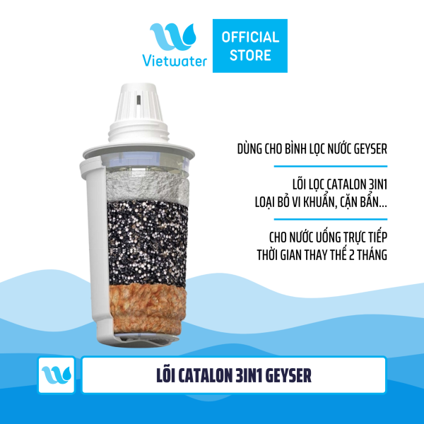 Lõi Catalon 3in1 Geyser - dùng cho bình lọc nước Geyser Aquilon