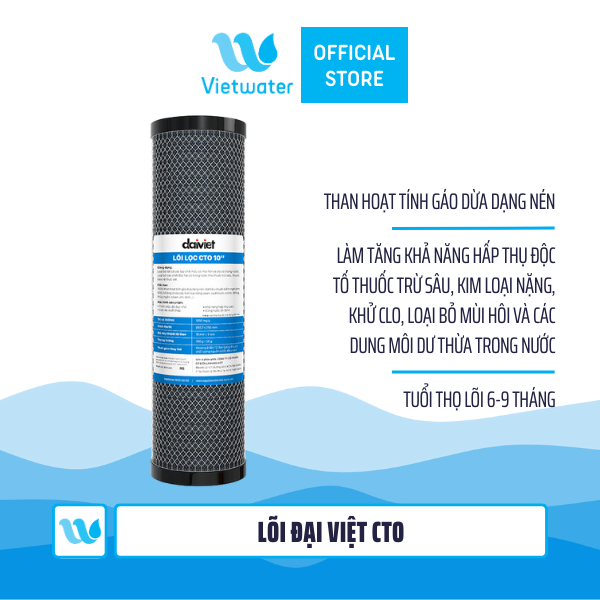 Lõi lọc CTO than hoạt tính 10