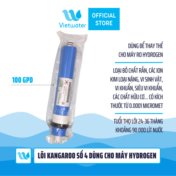 Lõi Kangaroo số 4 dùng cho máy Hydrogen - Màng RO