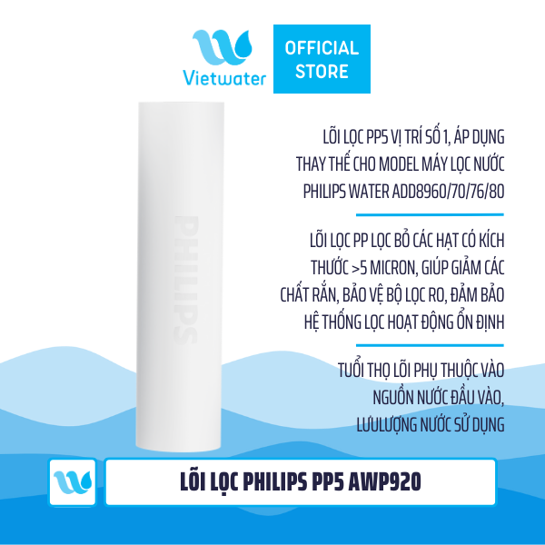 Lõi lọc PP5 Philips AWP920