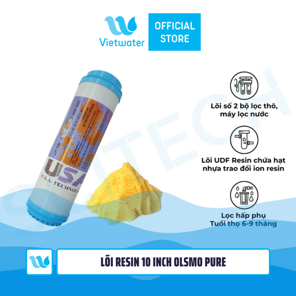 Lõi lọc UDF - UDF Resin 10 inch Olsmo Pure - lõi số 2 máy lọc nước RO máy lọc nước Nano