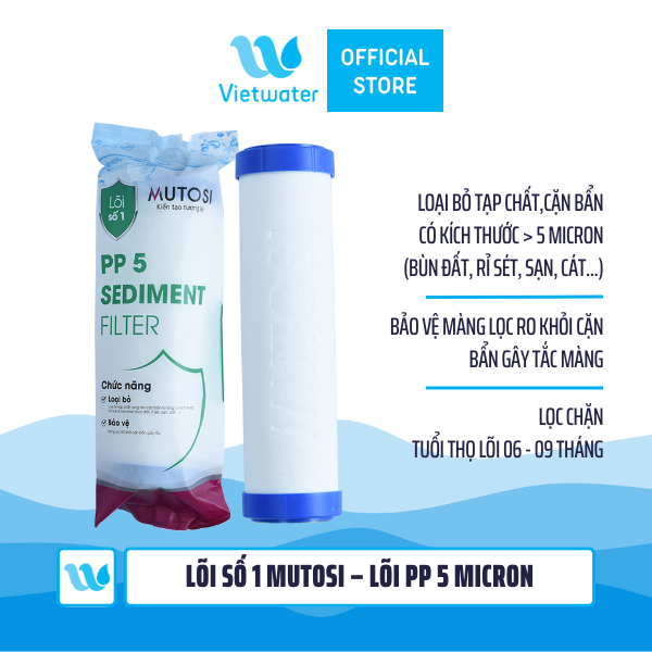 Lõi số 1 Mutosi – Lõi PP 5 micron
