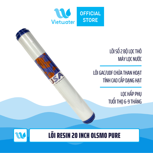 Bộ lõi thô 123 20 inch Olsmo Pure – bộ lõi 123 20 inch (PP-UDF-CTO) dùng cho máy lọc nước ro, bộ lọc thô – nhập Malaysia