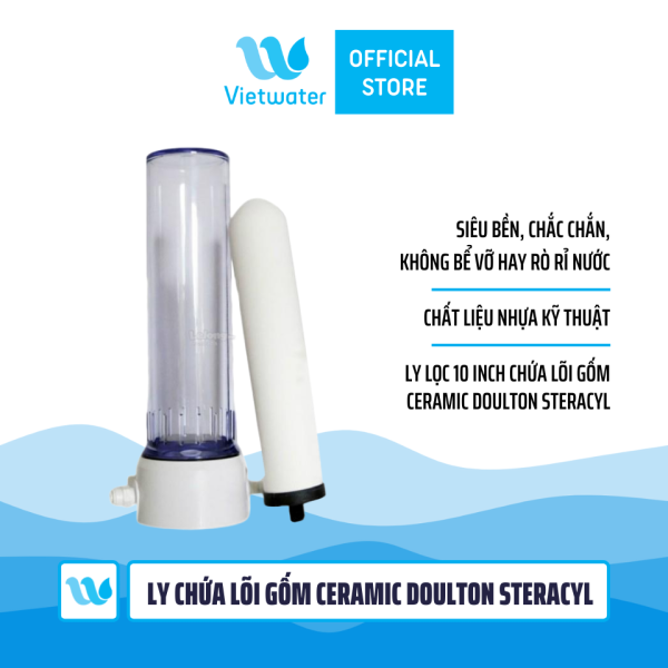 Ly chứa lõi gốm Ceramic Doulton Steracyl 10 inch (không bao gồm lõi gốm)