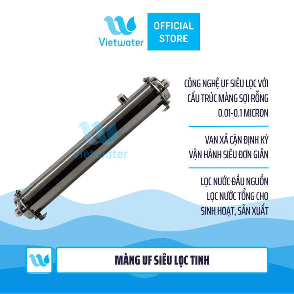 Màng UF công nghiệp 2500-3000LPH – màng UF lọc tinh