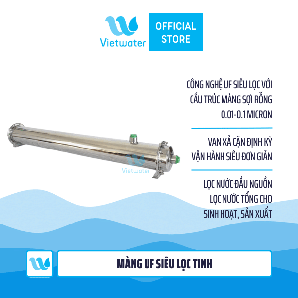 Màng UF công nghiệp 3000-4000LPH – Màng UF lọc tinh