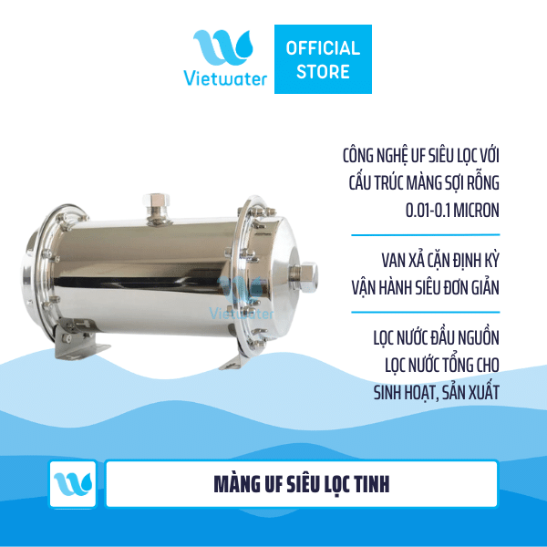Màng UF công nghiệp 500LPH – Màng UF lọc tinh