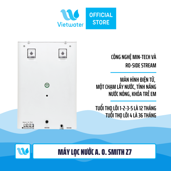Máy lọc nước Ao Smith Z7 - máy lọc nước nóng nguội để bàn khóa trẻ em màn hình điện tử một chạm lấy nước