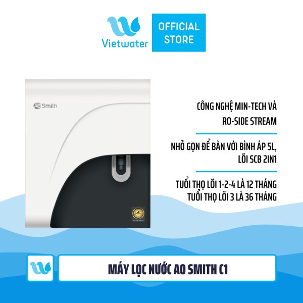 Máy lọc nước Ao Smith C1 - Máy lọc nước Ao Smith C2 (hệ thống cảnh báo điện tử)