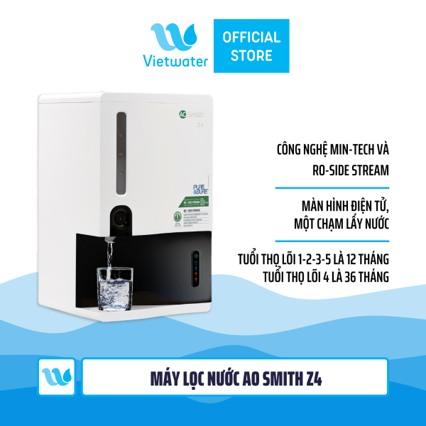 Máy lọc nước Ao Smith Z4 - máy lọc nước để bàn màn hình điện tử một chạm lấy nước