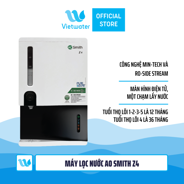 Máy lọc nước Ao Smith Z4 - máy lọc nước để bàn màn hình điện tử một chạm lấy nước
