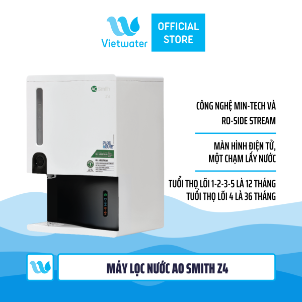 Máy lọc nước Ao Smith Z4 - máy lọc nước để bàn màn hình điện tử một chạm lấy nước