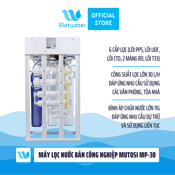 Máy lọc nước bán công nghiệp MUTOSI 30L/h MP-30