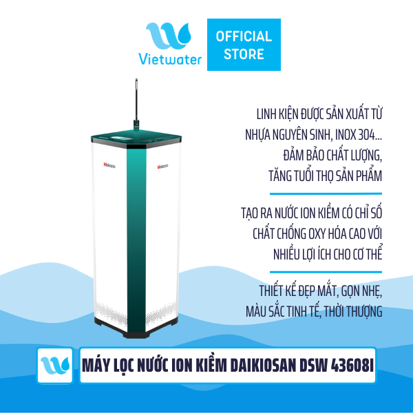 Máy lọc nước ion kiềm Daikiosan DSW-43608I