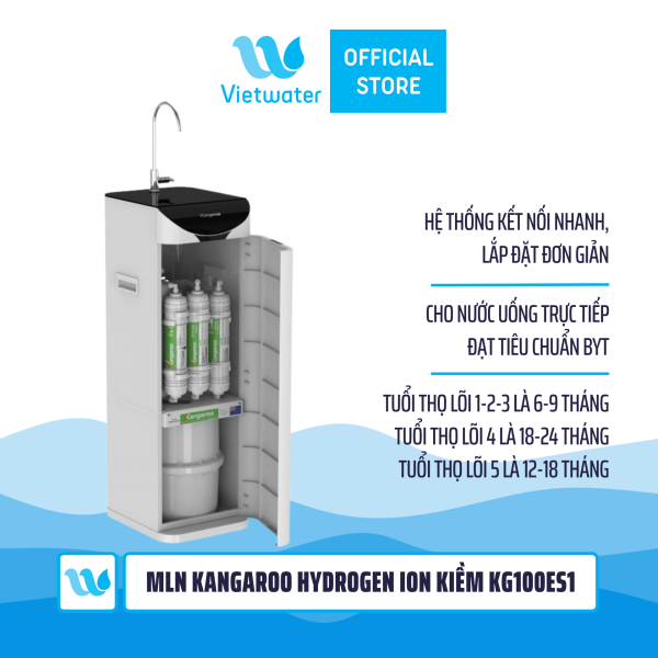 Máy lọc nước Kangaroo Hydrogen ion kiềm KG100ES1