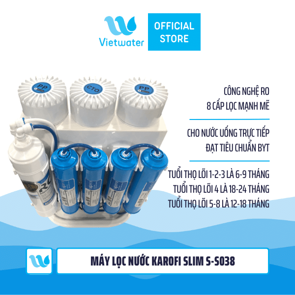 Máy lọc nước Karofi Slim S-s038