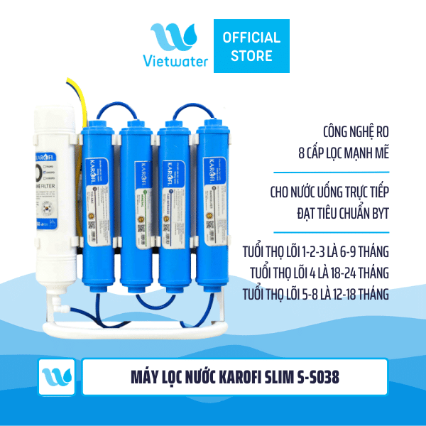 Máy lọc nước Karofi Slim S-s038