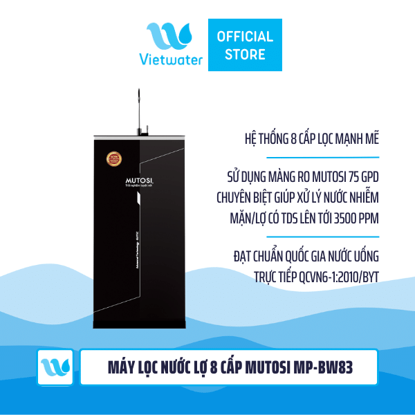 Máy lọc nước lợ 8 lõi Mutosi MP-BW83