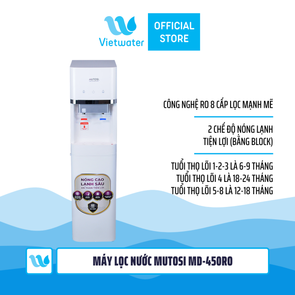 Máy lọc nước nóng lạnh Mutosi MD-450RO 8 lõi
