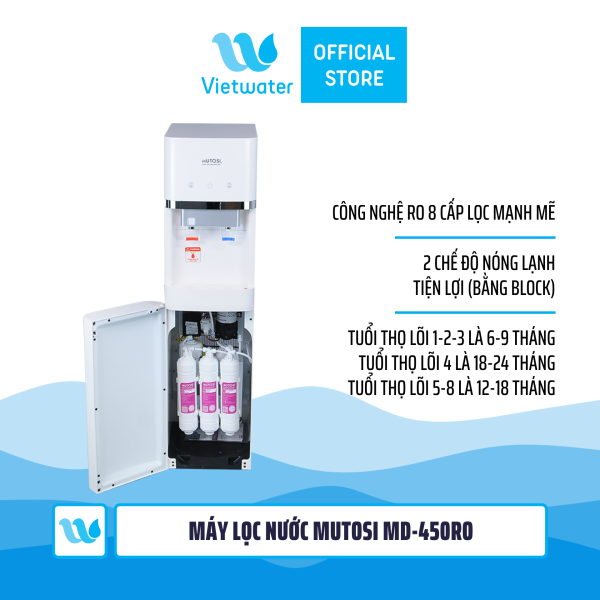 Máy lọc nước nóng lạnh Mutosi MD-450RO 8 lõi