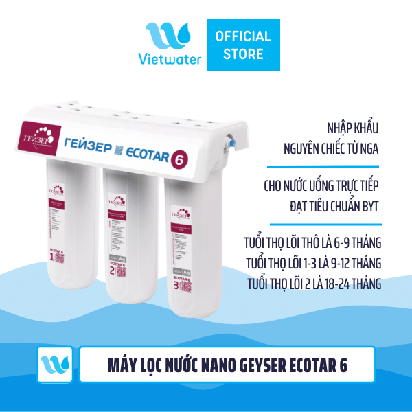 Máy lọc nước Nano Geyser Ecotar 6