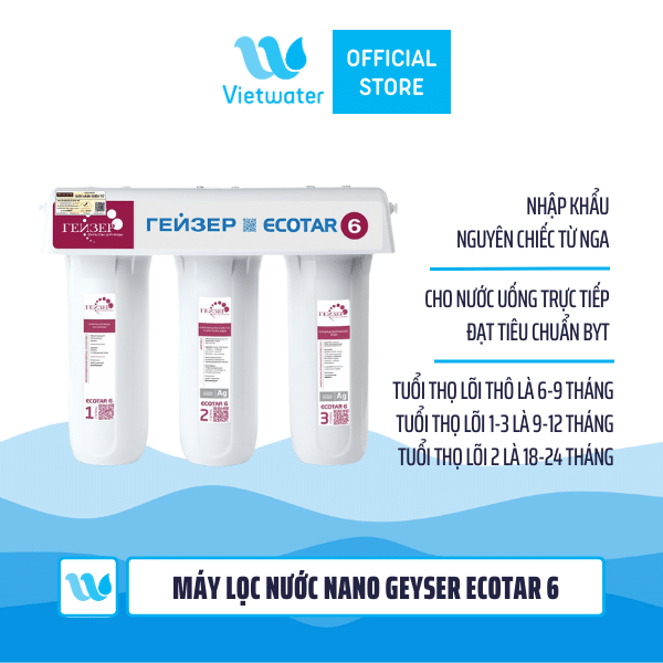 Máy lọc nước Nano Geyser Ecotar 6
