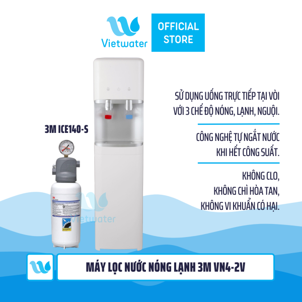 Máy lọc nước nóng lạnh 3M VN4-2V (sử dụng máy 3M ICE140-S)