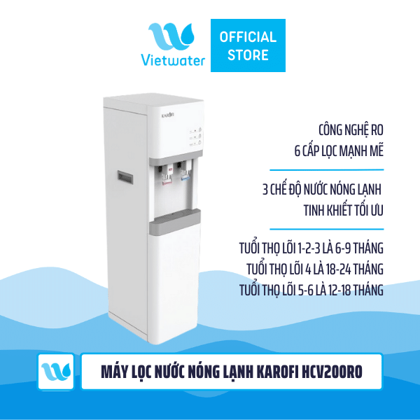 Máy lọc nước nóng lạnh Karofi HCV200RO