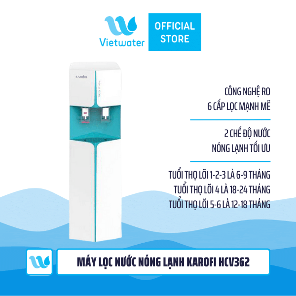 Máy lọc nước nóng lạnh Karofi HCV362