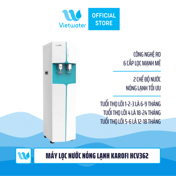 Máy lọc nước nóng lạnh Karofi HCV362
