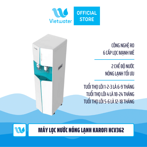 Máy lọc nước nóng lạnh Karofi HCV362