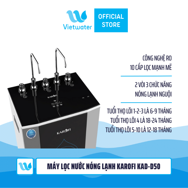 Máy lọc nước nóng lạnh Karofi KAD-D50