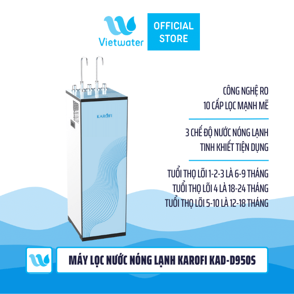Máy lọc nước nóng lạnh Karofi KAD-D950S