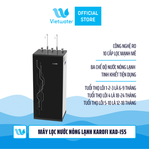 Máy lọc nước nóng lạnh Karofi KAD-I55