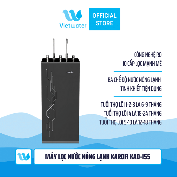 Máy lọc nước nóng lạnh Karofi KAD-I55