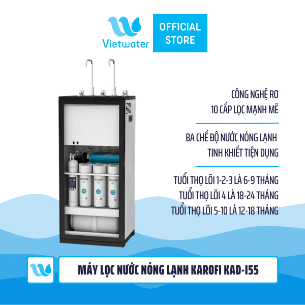 Máy lọc nước nóng lạnh Karofi KAD-I55