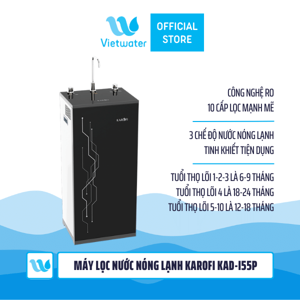 Máy lọc nước nóng lạnh Karofi KAD-I55P