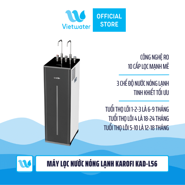 Máy lọc nước nóng lạnh Karofi KAD-L56