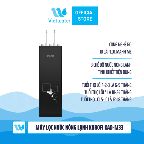 Máy lọc nước nóng lạnh Karofi KAD-M33