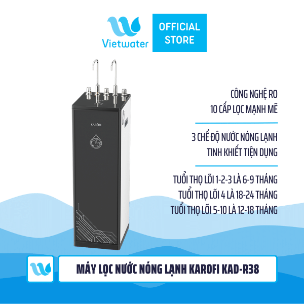 Máy lọc nước nóng lạnh Karofi KAD-R38
