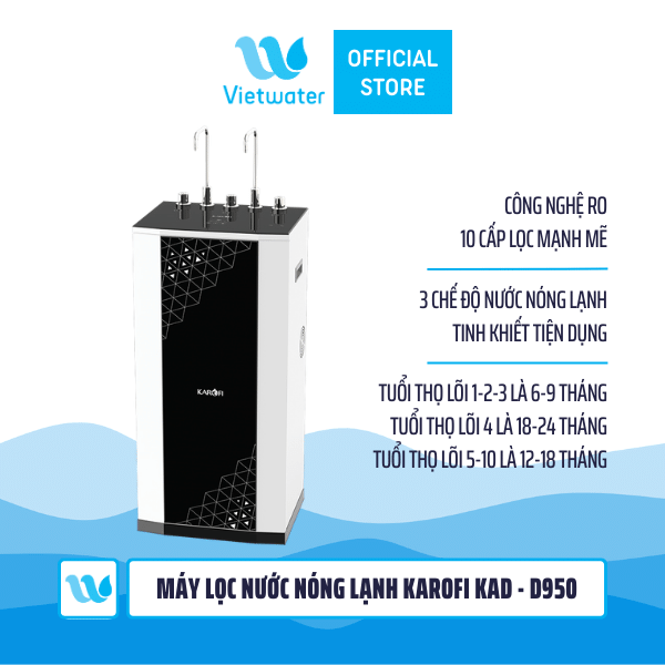 Máy lọc nước nóng lạnh Karofi KAD - D950