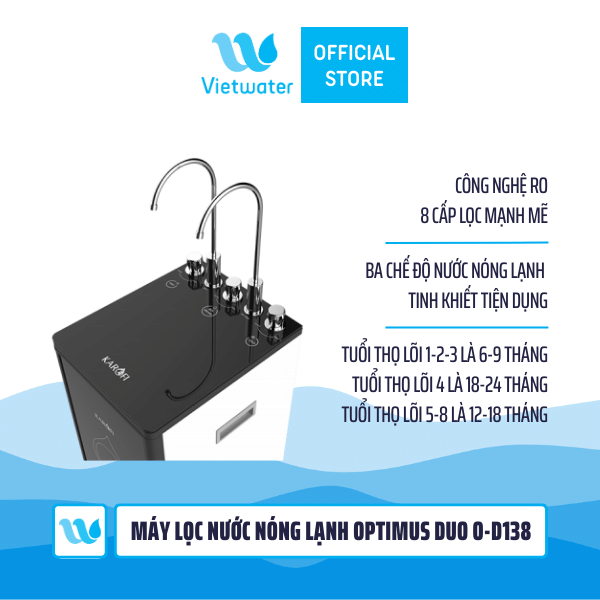 Máy lọc nước nóng lạnh Karofi Optimus Duo O-D138