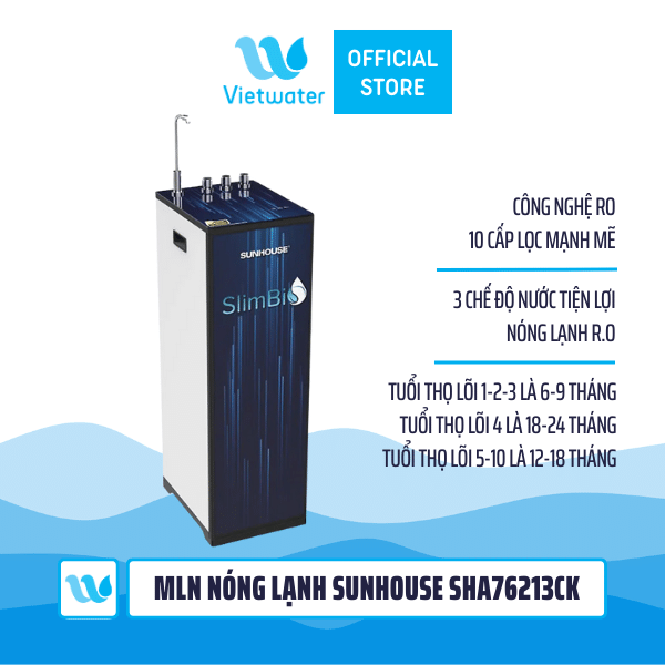 Máy lọc nước nóng lạnh Sunhouse SHA76213CK