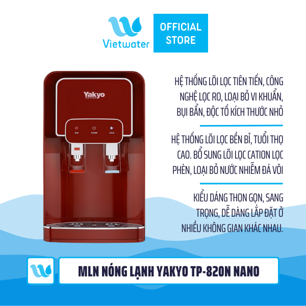 Máy lọc nước nóng lạnh Yakyo TP-820N Nano