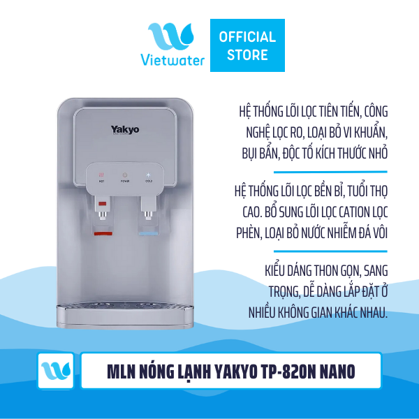 Máy lọc nước nóng lạnh Yakyo TP-820N Nano